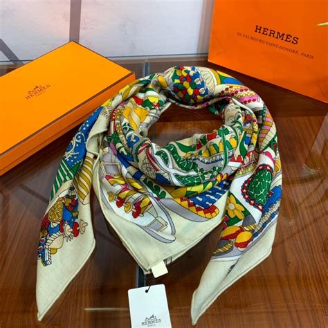 hermes silk scarf fake